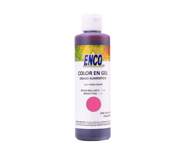 Colorante rosa en gel 250 ml Enco