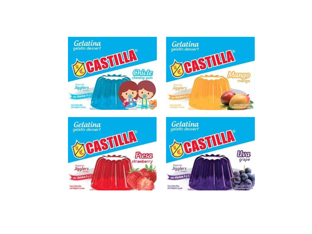 Gelatina 85g Castilla / Fardo 48 unidades