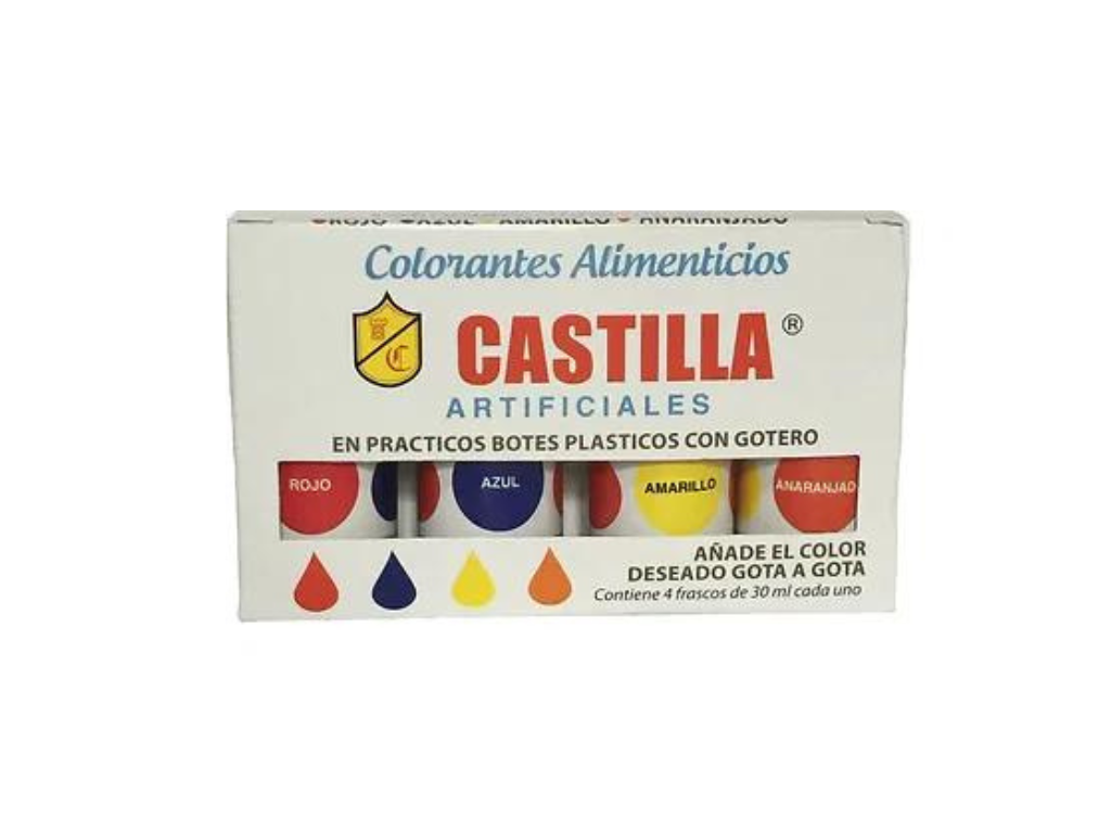 Colorantes Castilla / Fardo 18 cajitas
