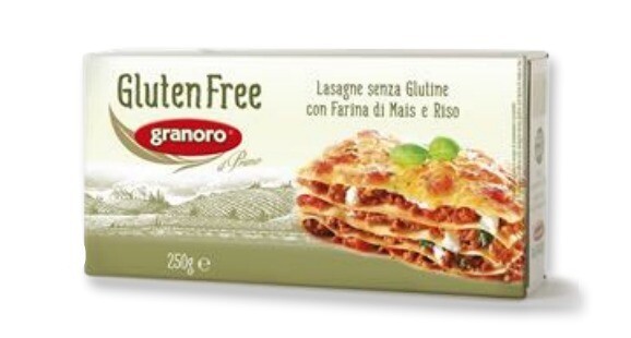 Pasta lasagne gluten free 250g Granoro / Caja 12 unidades