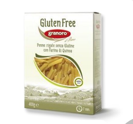 Pasta penne rigate gluten free 400g Granoro / Caja 12 unidades