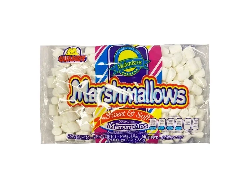 Mini marshmallow blanco 100 gramos / Caja 24