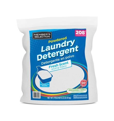 Detergente en polvo Member's Selection 22 libras