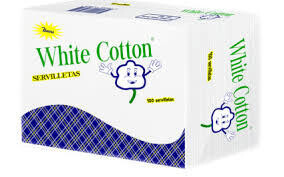Servilletas cuadrada White Cotton 5,000 unidades