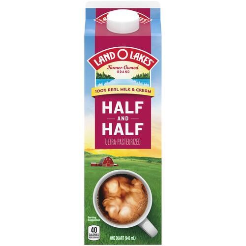 Crema de leche Half and Half Lond O Lakes 946 ml /