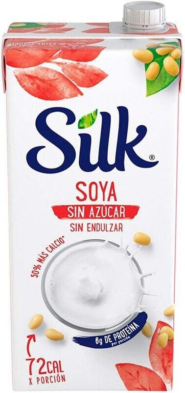 Bebida de Soya sin azucar Silk 1 lt / 12 unidades