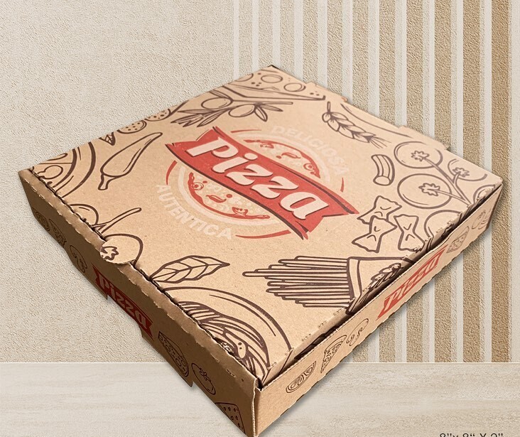 Caja Kraft con Rojo para Pizza / 100 unidades