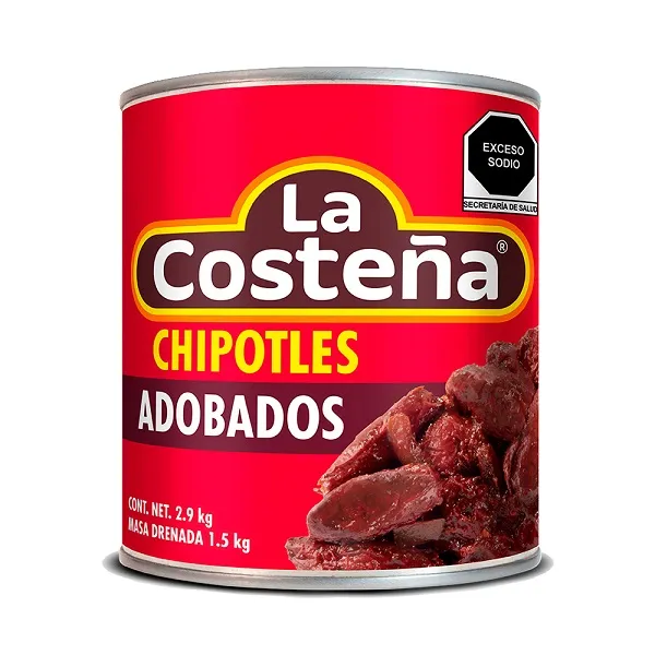 Chipotles Adobados La Costeña Lata 2900 grm