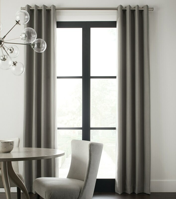 Grommet Top Linen Drapes