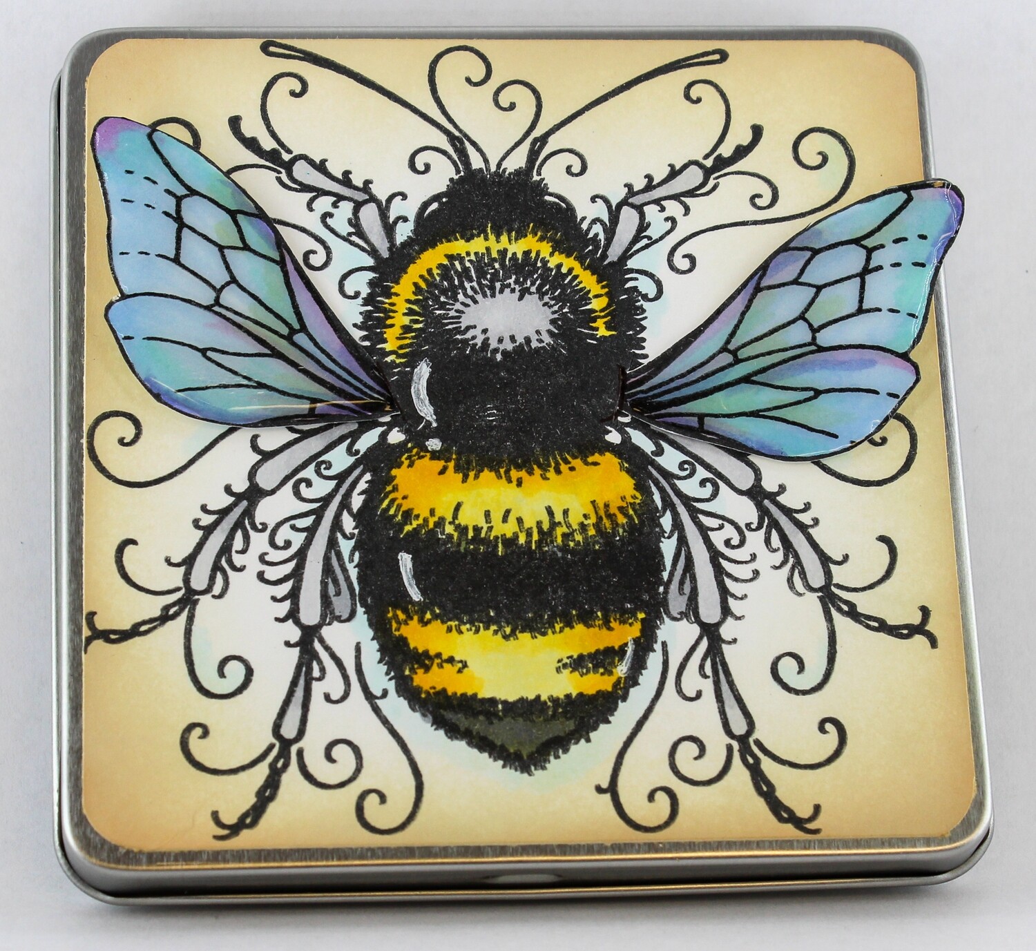 Bee Note Tin w/ Pen & Papers