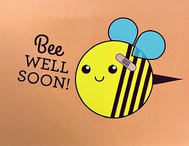 Bee Well Soon Tiny Bee Card