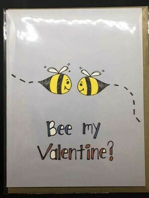 Bee My Valentine Tiny Bee Card