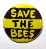 Black and Yellow Striped S.T.B Bee Pins