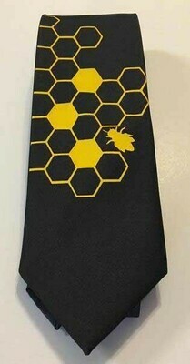 Black Tie W/Gold Bee
