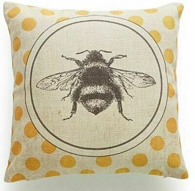 Fat Bee with Polka Dots Pillow