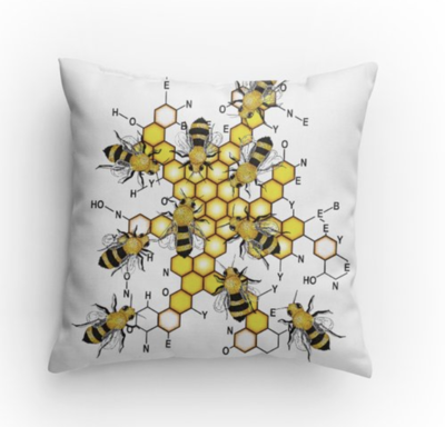 Honey Chemistry Pillow