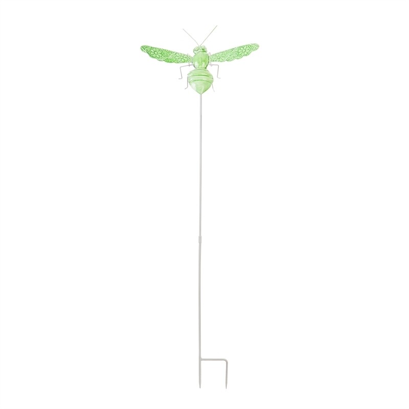 Green Metal Garden Stake