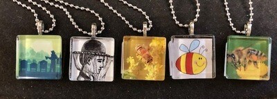 Square Bee Necklace