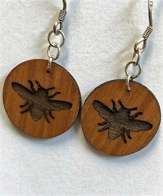 Wood Laser Cut Earrings