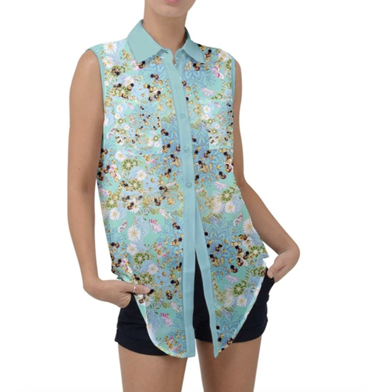 Sleeveless Chiffon Shirt