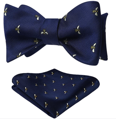 Royal Blue Bow Tie and Pocket Square