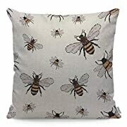 All Over Bee W/Purple Wings Pillow