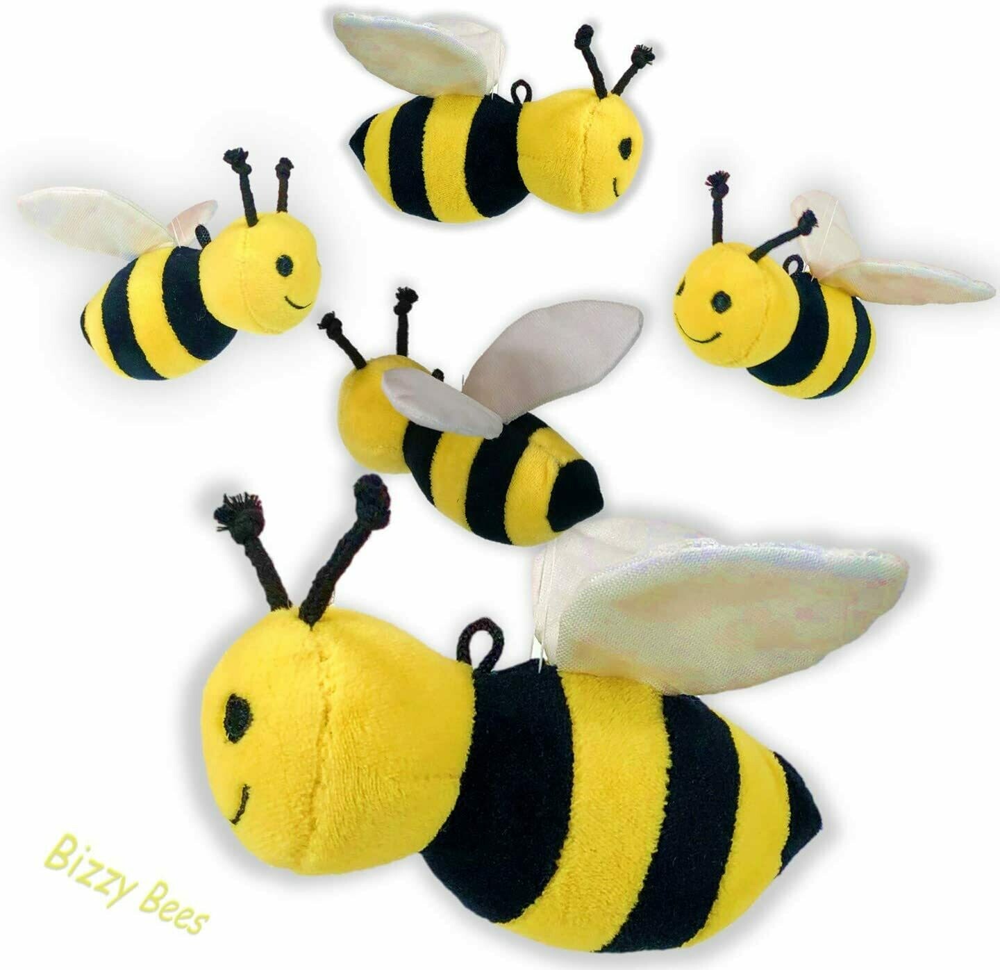 Plush Bee Backpack Clip