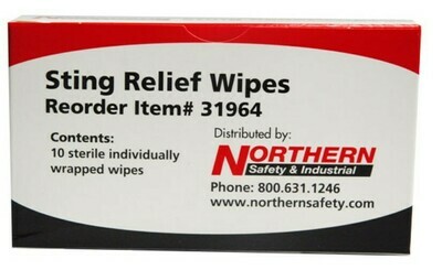 Sting Relief Wipes DC-210