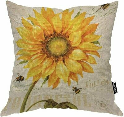 Sunflower & Bee Pillow