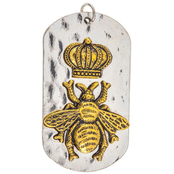 Mixed Metal Bumble Bee Pendant