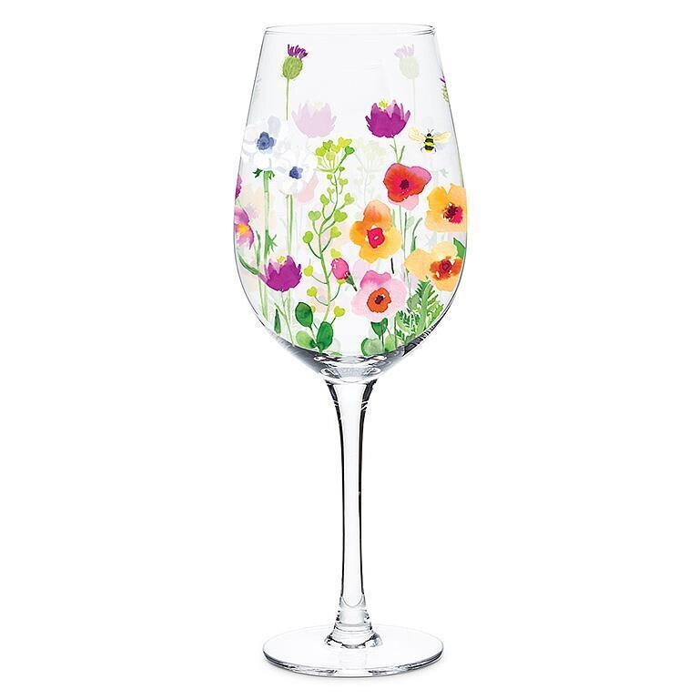 Bee Garden Wine Glasses