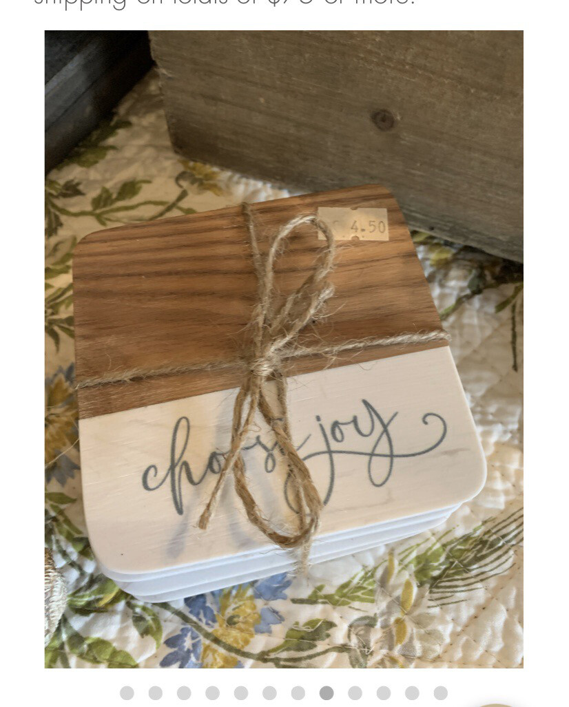 Choose Joy coasters Sold Individually Choose Joy coasters Sold Individually