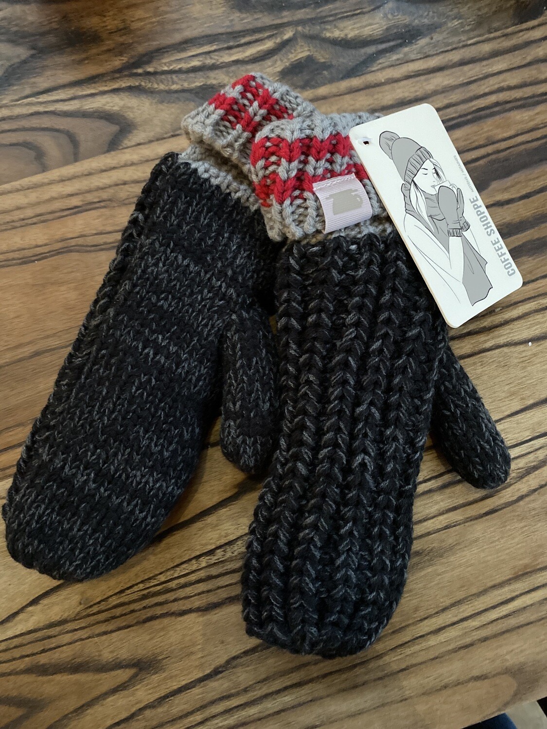 Dark Smoked Pearl Mittens Dark Smoked Pearl Mittens