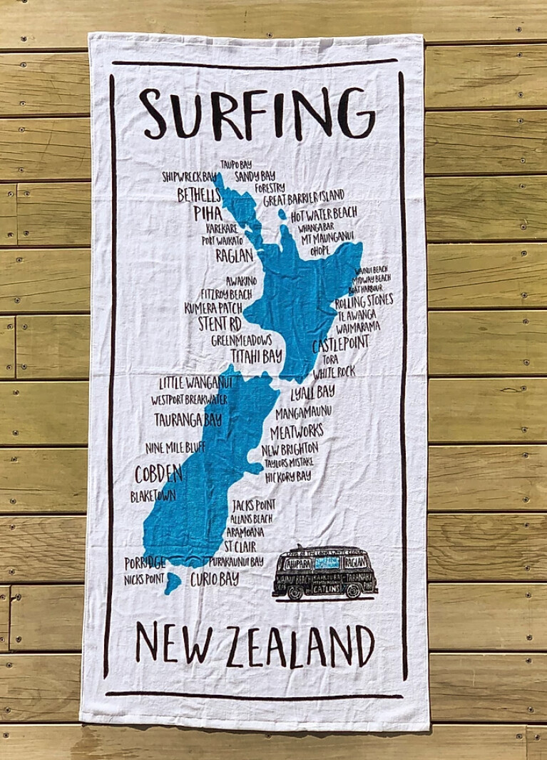 Moana Road Beach Towel NZ Surfing