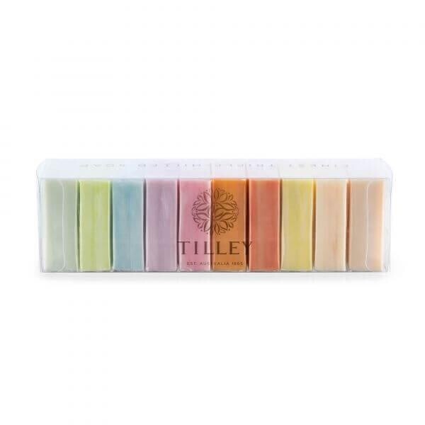 Tilley Gift Pack Soap 10x 50g Marble Rainbow