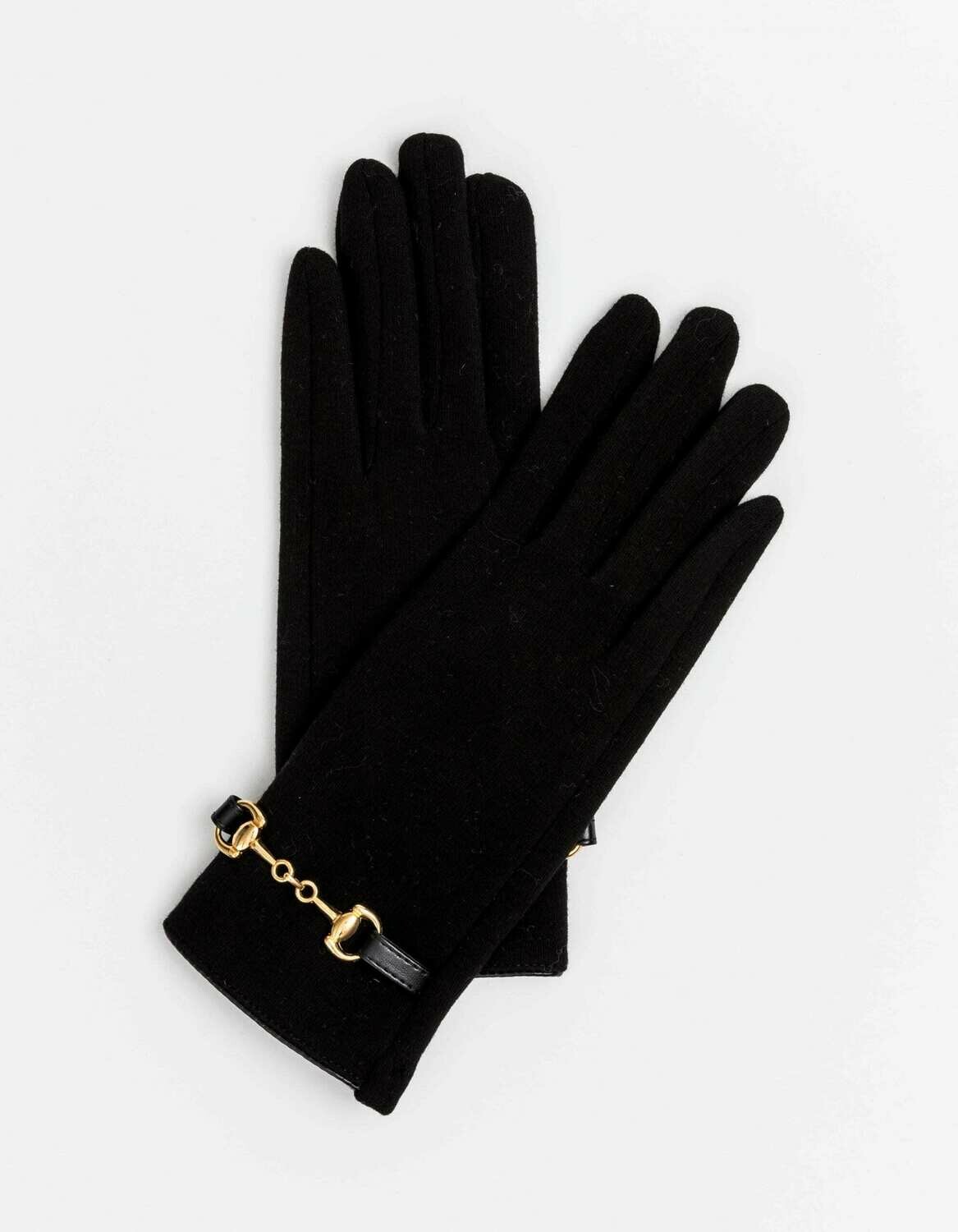 Stella + Gemma Glove Black Gold Link