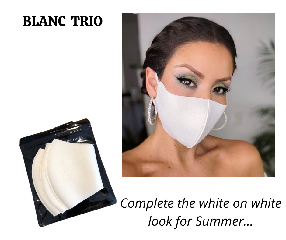 Face mask set of 3 Off white