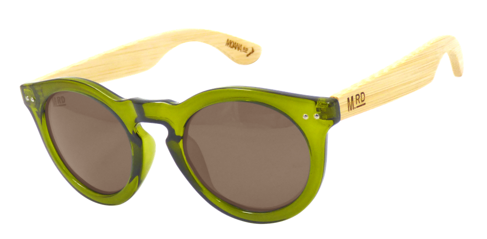 Moana road Sunnies Grace Kelly Olive Green, Wood arms