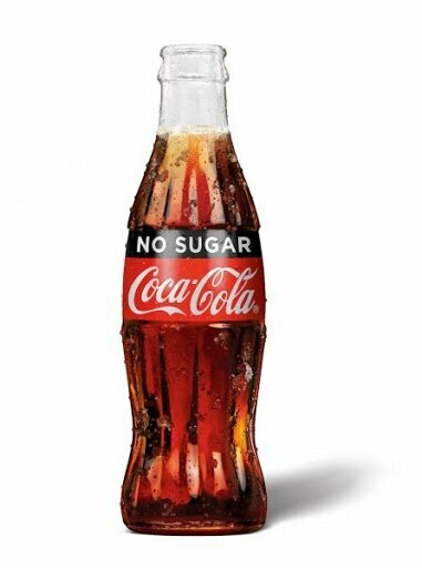 Coca-Cola No Sugar 385ml Glass Bottle