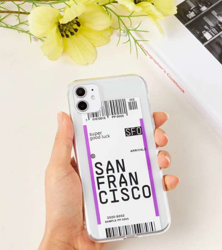 Boarding Pass Clear Iphone Case