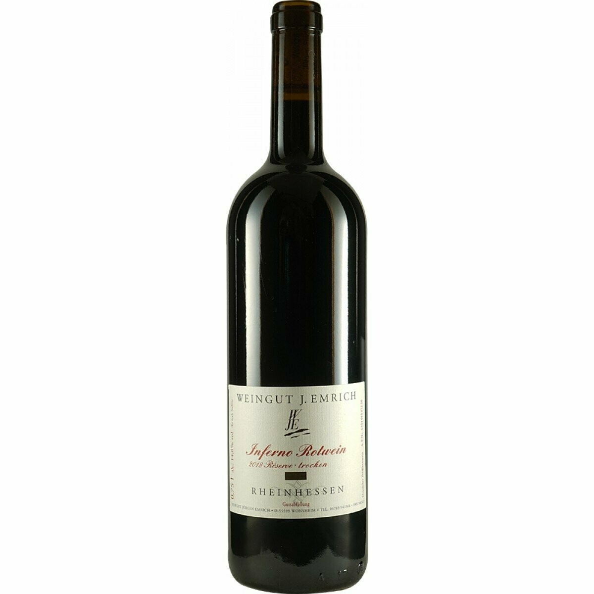 2018er	Inferno Rotwein Cuveé Reserve