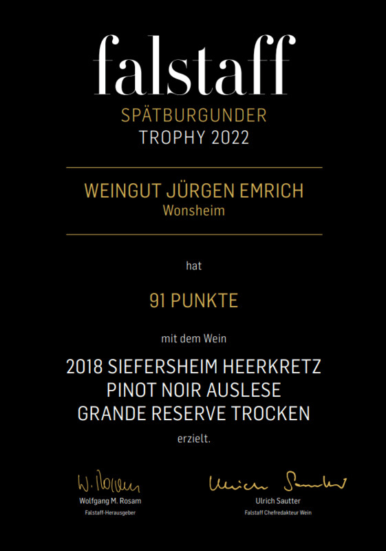 2018er Pinot Grand Reserve trocken 2018er Pinot Grand Reserve trocken