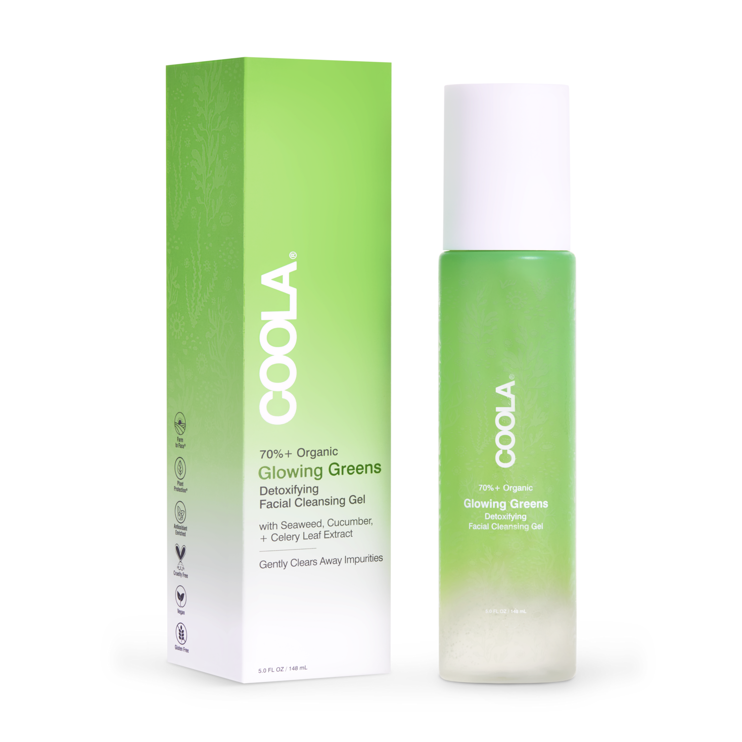 COOLA Glowing Greens Detoxifying Cleansing Gel