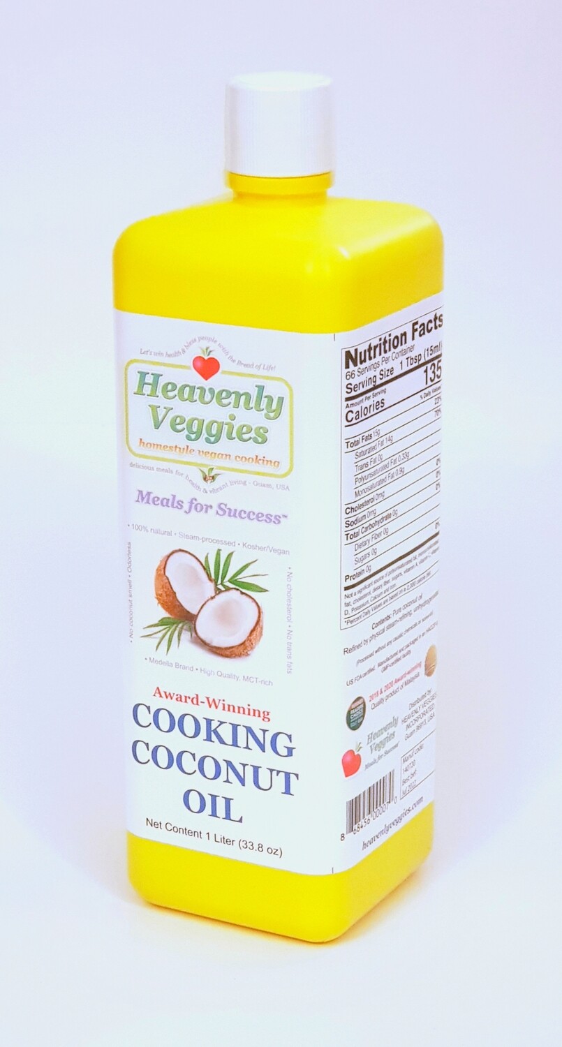 HEAVENLY VEGGIES Pure Cooking Coconut Oil
