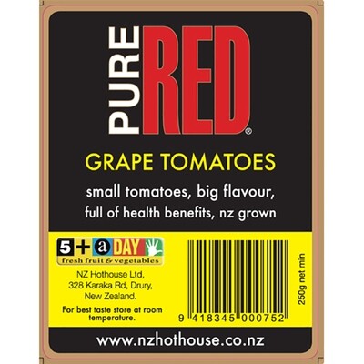 Pure Red Grape Tomatoes 250g