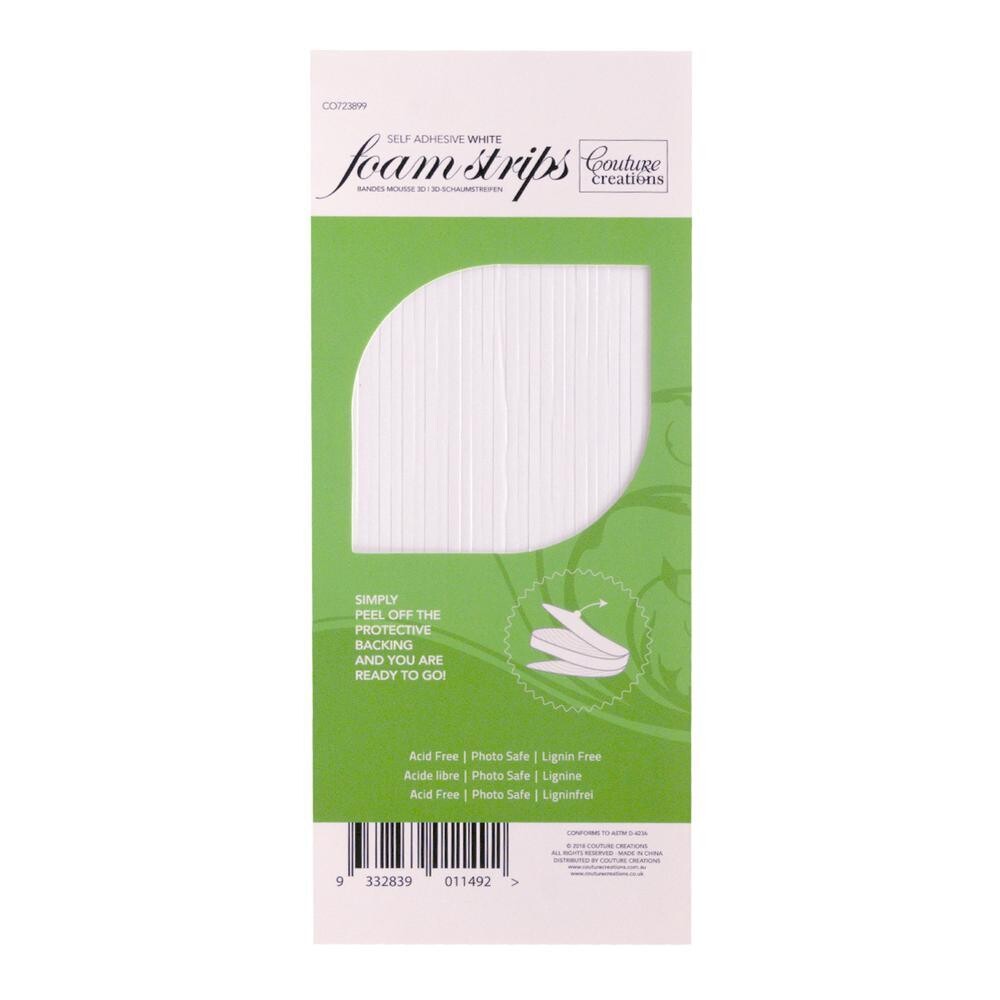 3D Foam Strips - White