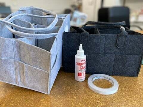 Felt Tote Bag - only available in beige