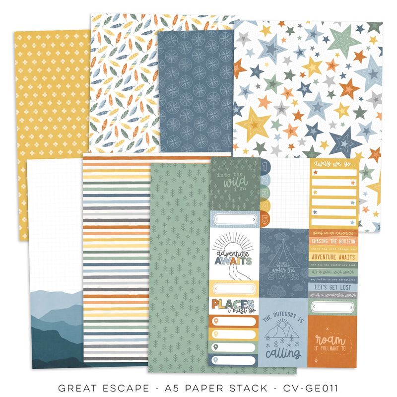 Cocoa Vanilla Studio Great Escape A5 Paper Stack