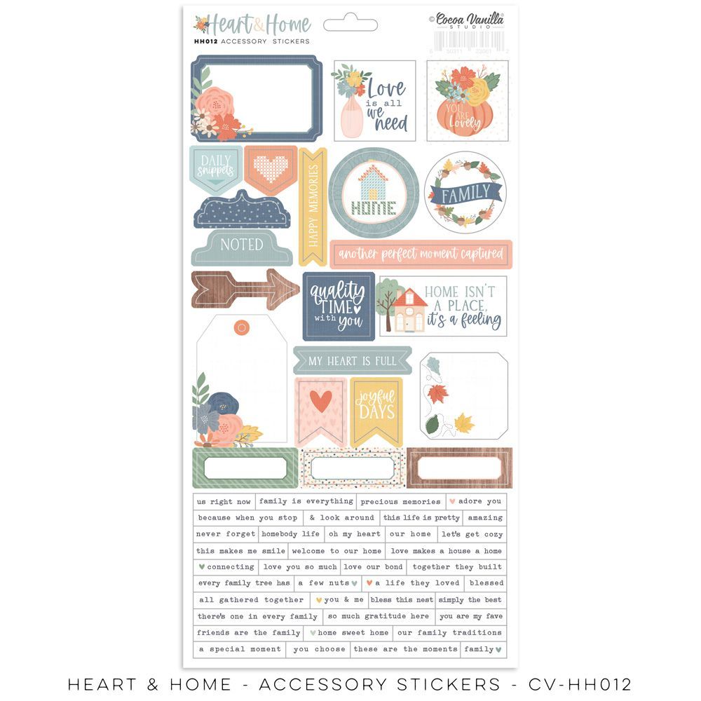 Cocoa Vanilla Studio Heart &amp; Home Accessory Stickers