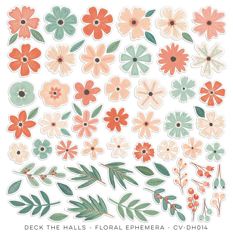Cocoa Vanilla Studio Deck the Halls Floral Ephemera